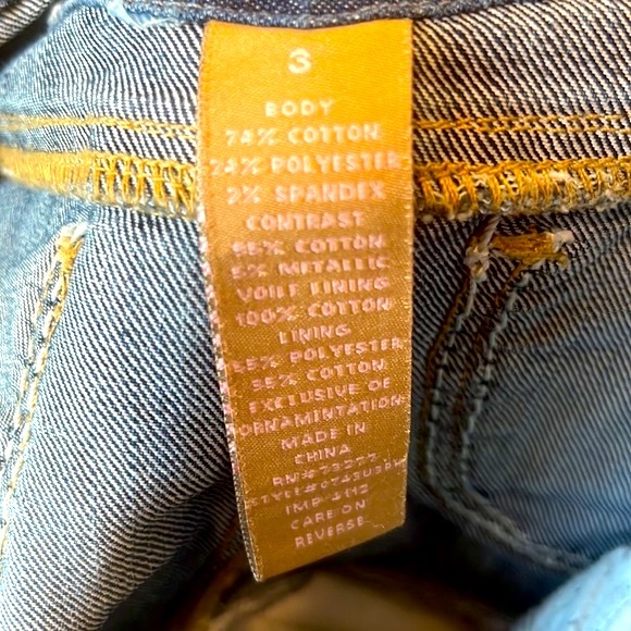 Candie’s Country Western Denim/Fabric Flare Skirt, size 3 (Juniors) - Picture 11 of 11